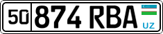License plate of Uzbekistan, Organizations