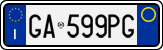 License plate of Italy, Cars (1994 year series)