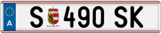 License plate of Austria, Regular plates