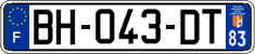 French license plate, SIV (ordinary)