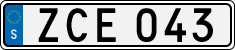 License plate of Sweden, Regular plates