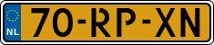 License plate of the Netherlands, Cars