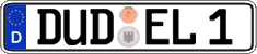 German license plate, Regular plates