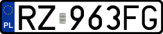 License plates of Poland, Regular car plates