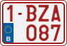 License plate of Belgium, Regular plates (2010)