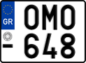 License plate of Greece, Motorcycles