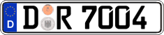 German license plate, Regular plates