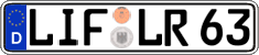German license plate, Regular plates