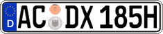 German license plate, Plates for oldtimers (type 