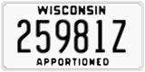 Wisconsin, Apportioned (12345A)