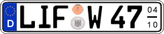 German license plate, Seasonal plates