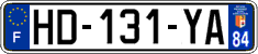 French license plate, SIV (ordinary)