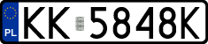 License plates of Poland, Regular car plates