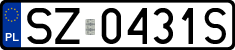 License plates of Poland, Regular car plates