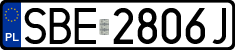 License plates of Poland, Regular car plates