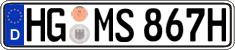 German license plate, Plates for oldtimers (type 
