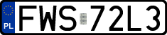 License plates of Poland, Regular car plates