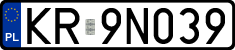 License plates of Poland, Regular car plates