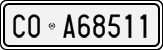 License plate of Italy, Cars (1927 year series)