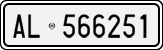 License plate of Italy, Cars (1927 year series)