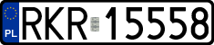 License plates of Poland, Regular car plates