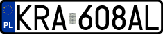 License plates of Poland, Regular car plates