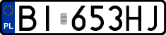 License plates of Poland, Regular car plates