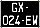 French license plate, SIV (oldtimers)