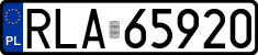 License plates of Poland, Regular car plates