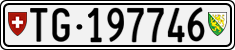 License plate of Switzerland, Cars