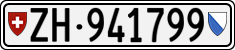 License plate of Switzerland, Cars