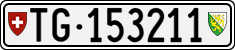 License plate of Switzerland, Cars