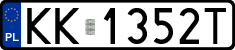License plates of Poland, Regular car plates