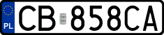 License plates of Poland, Regular car plates