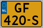 License plate of the Netherlands, Cars