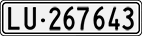 License plate of Switzerland, Cars