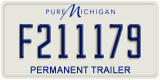 Michigan, Permanent Trailer (A123456)