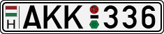 license plates of Hungary, Cars (1990)