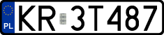 License plates of Poland, Regular car plates