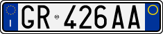 License plate of Italy, Cars (1994 year series)