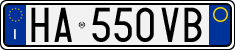 License plate of Italy, Cars (1994 year series)