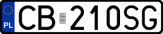 License plates of Poland, Regular car plates