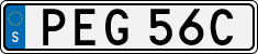 License plate of Sweden, Regular plates