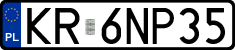 License plates of Poland, Regular car plates