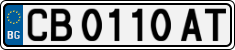 License plate of Bulgaria, Cars