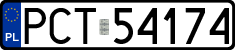 License plates of Poland, Regular car plates