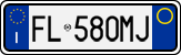License plate of Italy, Cars (1994 year series)
