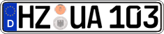 German license plate, Regular plates