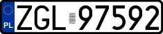 License plates of Poland, Regular car plates