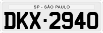 License plate of Brazil, Private owners (1990)